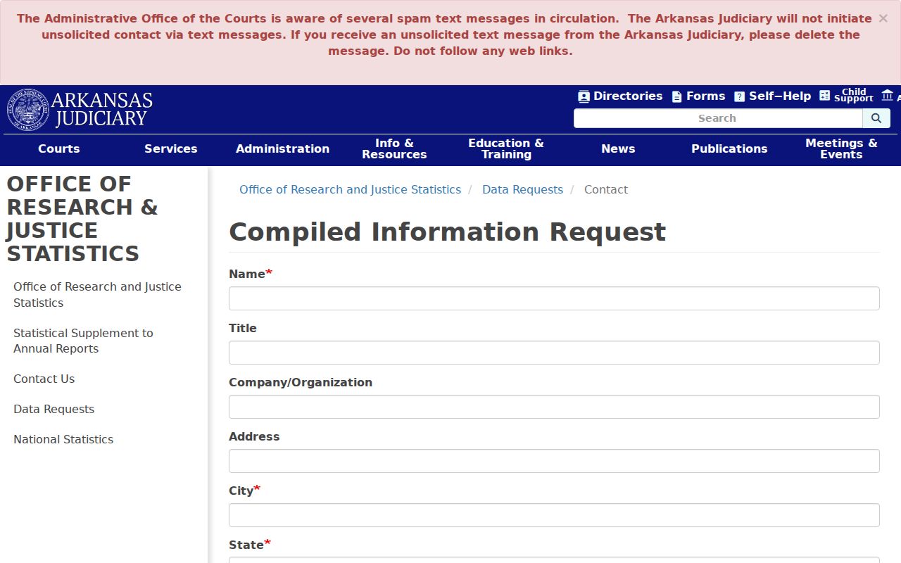 Pike County outstanding warrants blank compiled information request