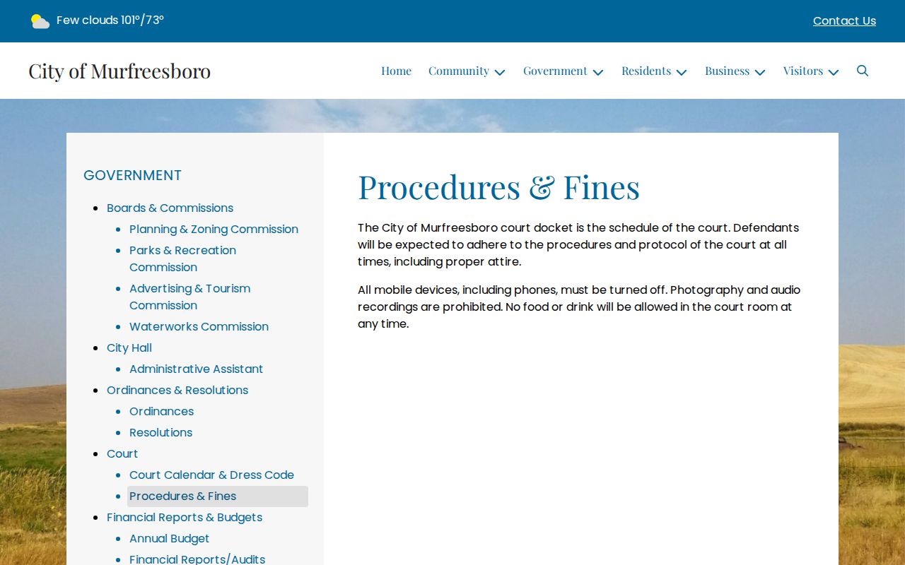 Pike County bench warrant court docket conduct procedures